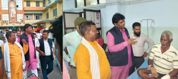 मधेस प्रदेश सरकारका स्वास्थ्य तथा जनसंख्या मन्त्री सत्रुधन प्रसाद सिंहले आइतबार हैजा प्रभावित क्षेत्रहरूको स्थलगत अवलोकन गर्दै उपचाररत बिरामीसँग भेट गरेका छन्।।