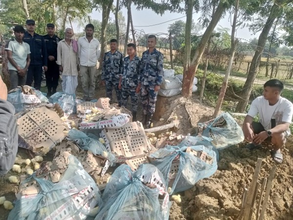 सशस्त्र प्रहरी पर्साद्धारा ३९ लाखभन्दा बढी मूल्यको अवैध सामान भन्सारमा दाखिला।