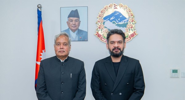 प्रधानमन्त्री शाह र भारतीय राजदूतबिच भेटवार्ता ।