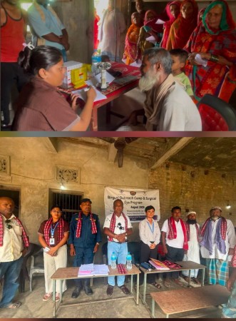 पाणेपुरमा निःशुल्क आँखा शिविर, १७२ जनाको परीक्षण गर्दा ४२ जनामा मोतियाबिन्दु।