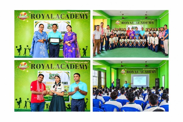 विद्यार्थीको अंग्रेजी बोल्ने आत्मविश्वास बढाउँदै रॉयल एकेडेमीमा ‘REC English Connect’ कार्यक्रम सम्पन्न।