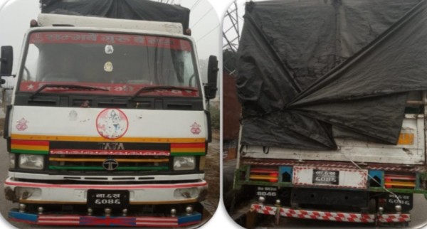बिल बिजक भन्दा बढी को समान बोकेको ट्रक बारा प्रहरी को नियन्त्रण मा