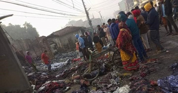 रौतहटमा भीषण आगलागी, तीनजना बालबालिकाको मृत्यु