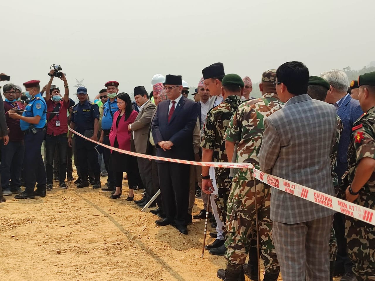 प्रधानमन्त्री प्रचण्डद्वारा द्रुतमार्गको निरिक्षण