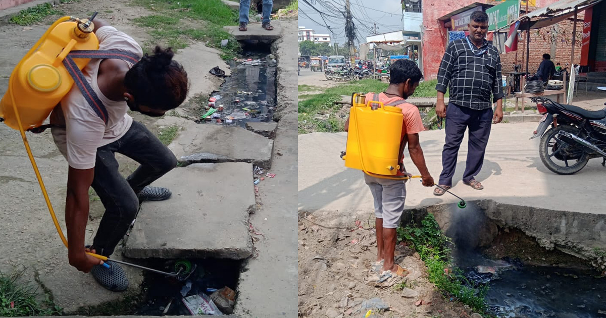 लामखुट्टे नियन्त्रण गर्न वीरगञ्जमा एयर स्प्रेको थालनी, कुन वडामा कहिले ?
