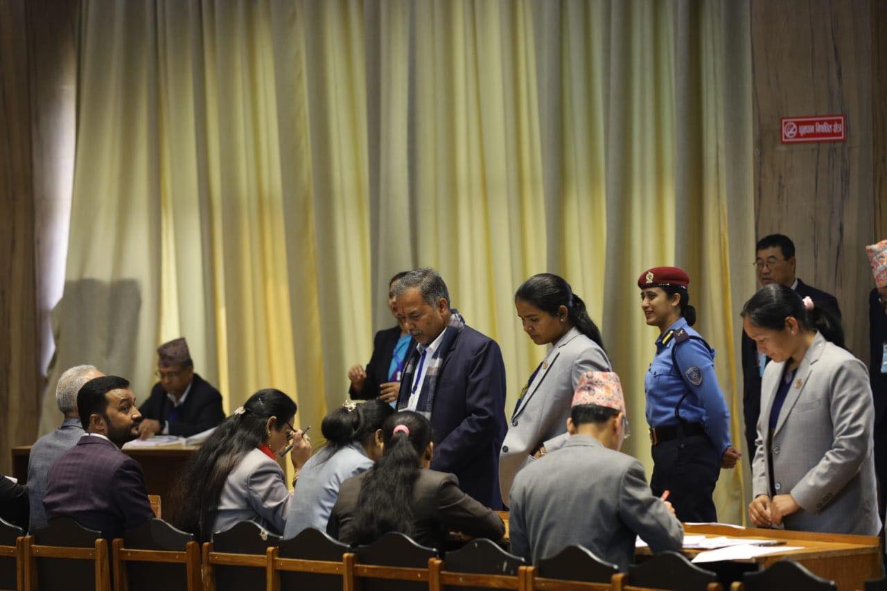 नयाँ उपराष्ट्रपति चयनका लागि मतदान जारी (फोटो फिचर)